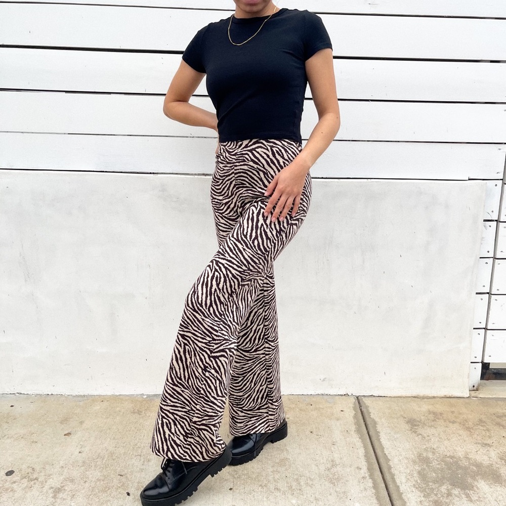 Zebra Knit Pants